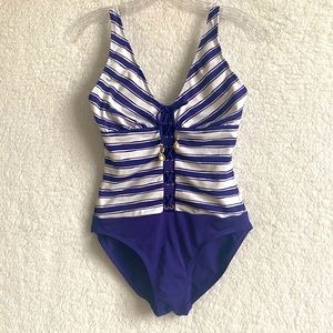 🩱La Blanca Nautical Stripes One Pice Swimsuit 🩱